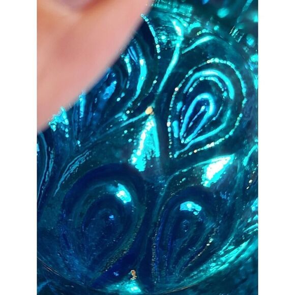 Mats Jonasson Peacock Crystal Tea Light w Original Sticker Maleras Sweeden EUC - Picture 10 of 10